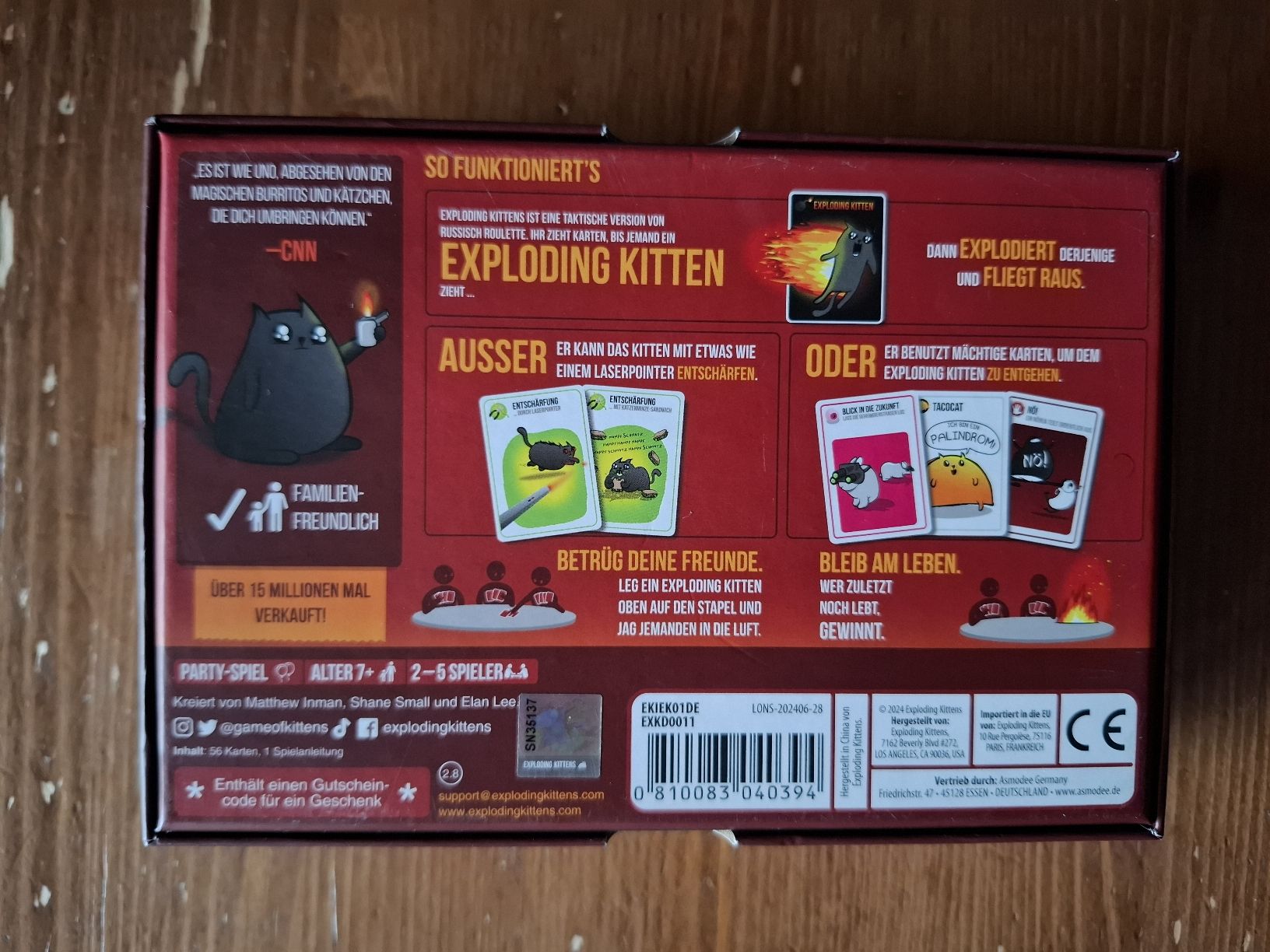 Jeux: Exploding Kittens Spiel in der originalen Version – Neuf (Voir description) à Dübendorf par bia_j2zg 1