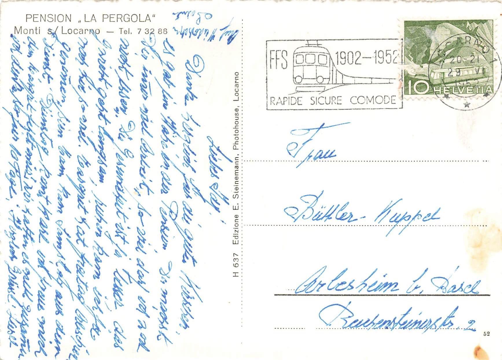 Cartoline postali: Monti Locarno G – Usato da Biasca venduto da Blenio71 1