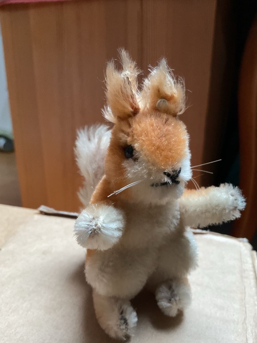 Statuette: 2 STEIFF kleintiere Katze & Eichhörnchen Vintage – Usato da Kriens venduto da Schnueku 1