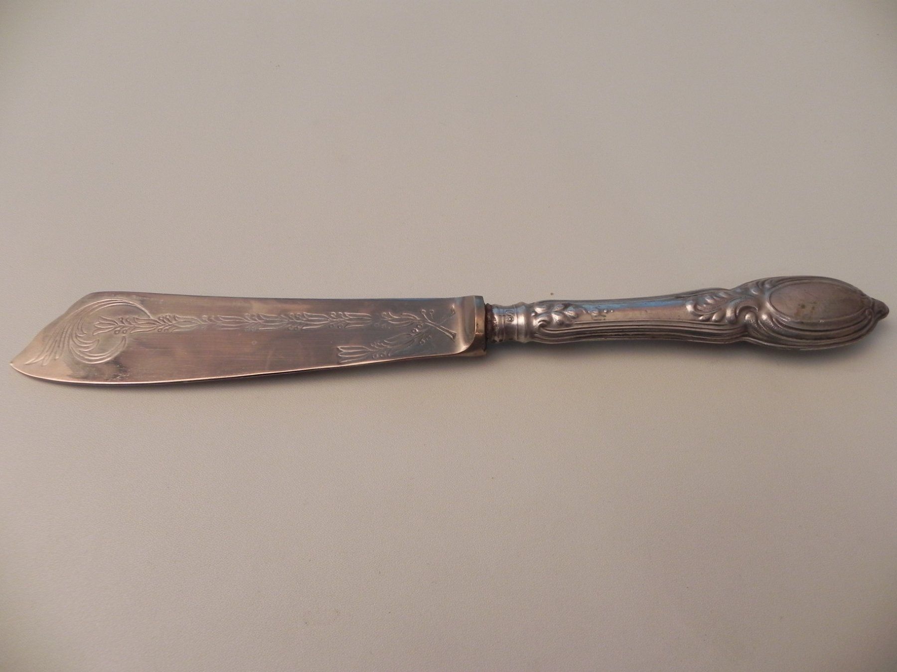 Posate: altes 800er Silber-Kuchenmesser / Messer – Usato da Minusio venduto da Lory64