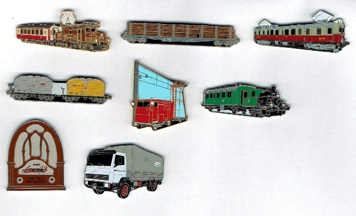 SBB/CFF/FFS Placchette & Badge: 8x Schmid-Müller – Usato da Hinterkappelen venduto da Schampus