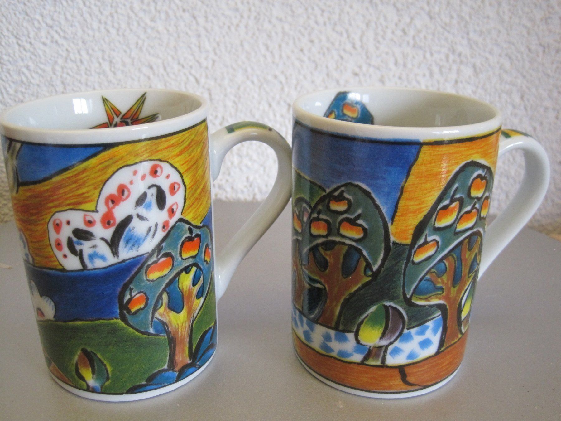 Tazze: 4 TASSES AVEC FRUITS ET FLEURS – Nuovo (secondo la descrizione) da Murten venduto da Selliot 3