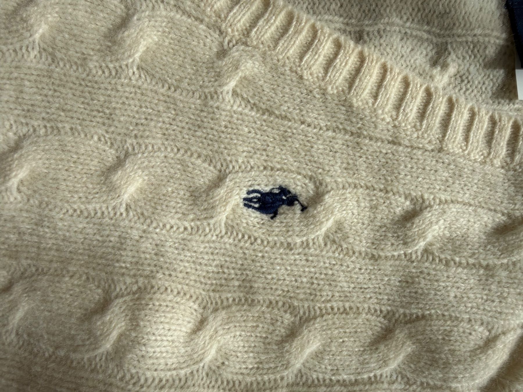 Polo Ralph Lauren Pulls & Sweat-shirts: Pull Polo Ralph Lauren – col V torsadé – écru – Neuf (Voir description) à Delemont par fla_rdn7 3