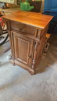 Comodino in legno scuro 48x40x85 cm