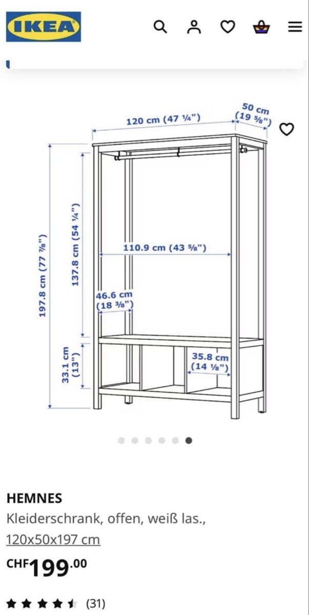 Ikea Garderobe: Portemanteau – Gebraucht aus Genève von cor_j7wp 3