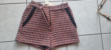 Kurze Hose Maje kariert rot/weiss Grösse 40 neu