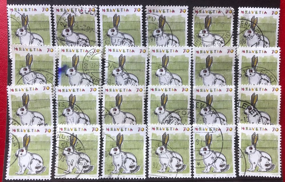 24 Stück Süße Tintenstempel Mit Tier-Motiven & Kaninchen – Selbstfärbend Für Basteln, Geschenke & Partys