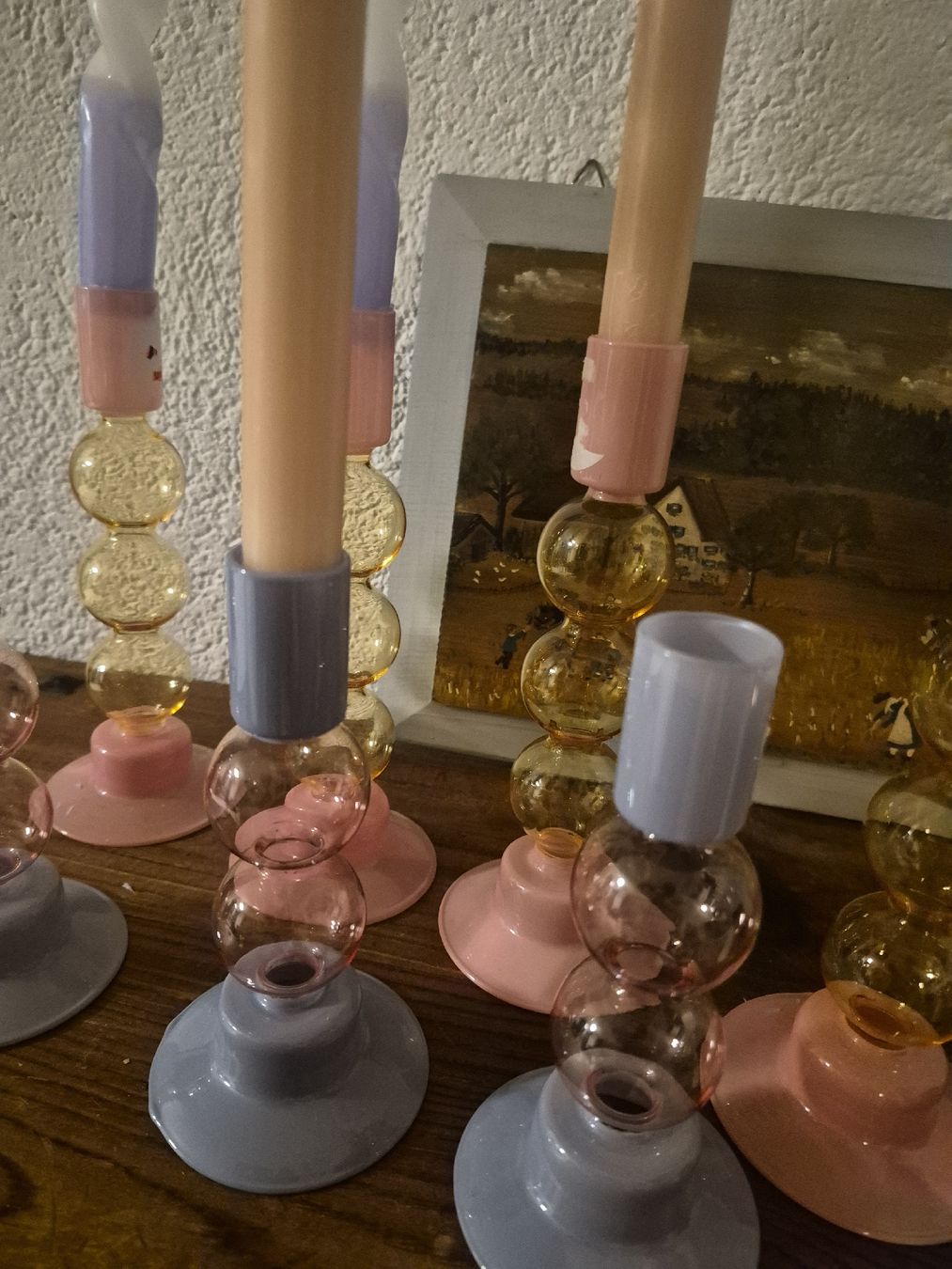 Portacandele: 7 Kerzenständer Glas / Bubbles – Usato da Frauenfeld venduto da mel_2gqy 5