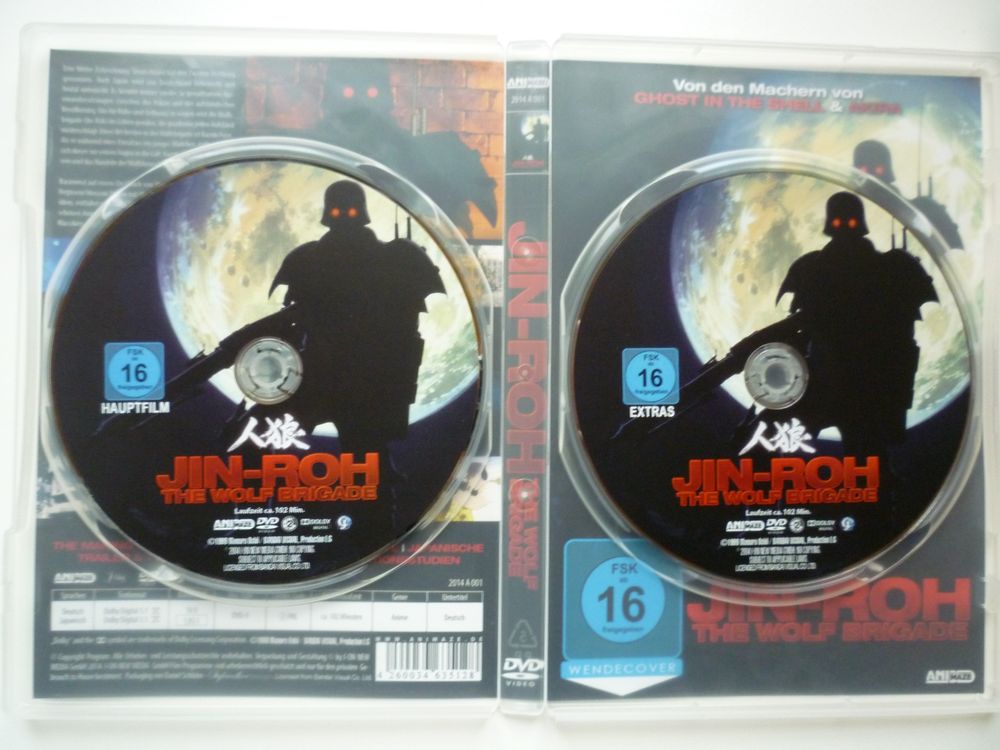 Jin-Roh - The Wolf Brigade - Japanischer Anime 1999 / 2 DVD | Kaufen ...