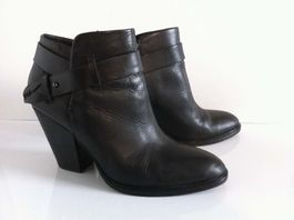 Echt Leder Stiefeletten, schwarz von Dolce Vita, Gr. 36.5