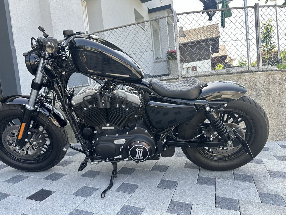 Sissy Bar RPS Harley Davidson Sportster Forty-Eight 48 Special 18-20 Noir - Prêt à Monter