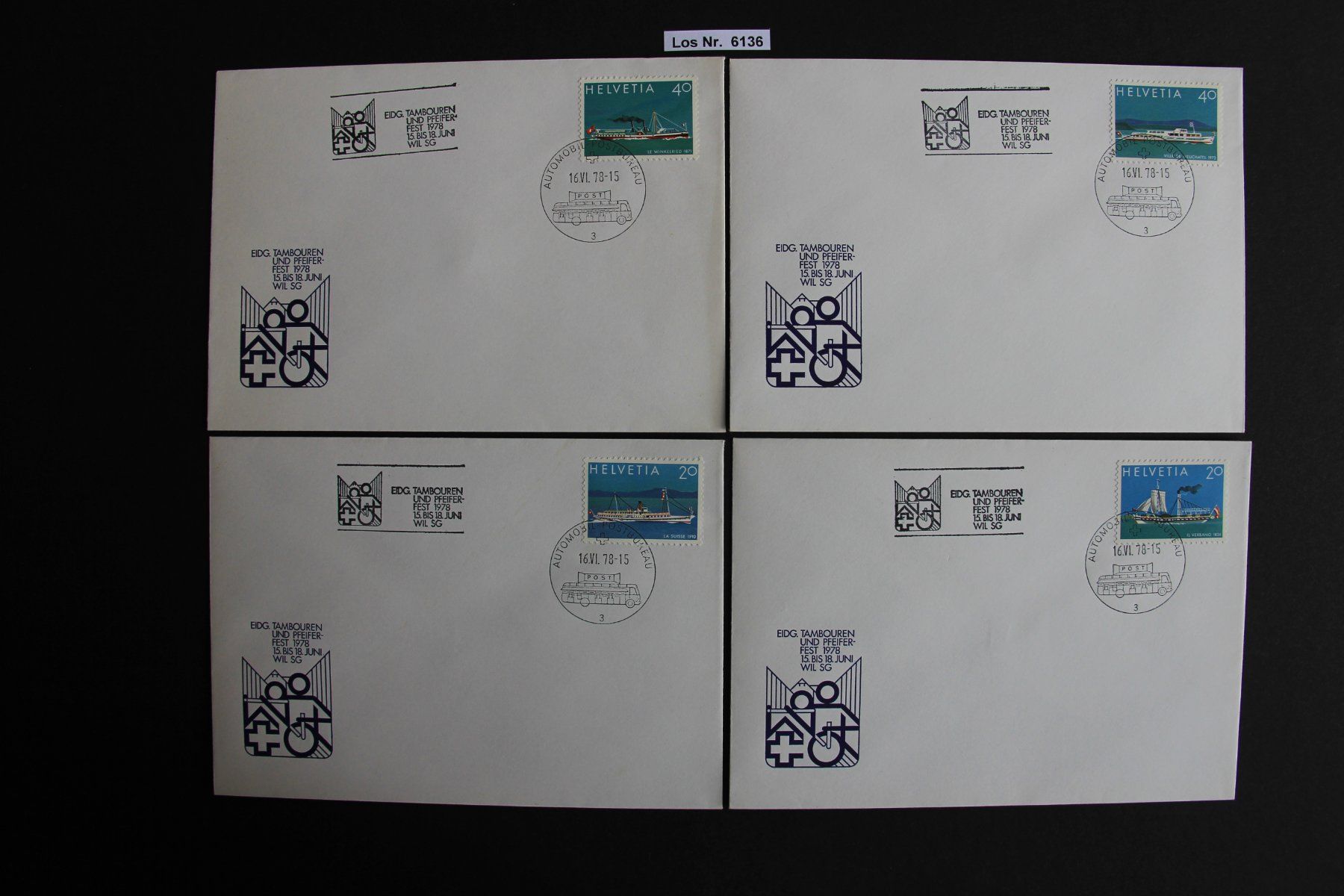 Tous les timbres: CH Briefe Einzelwerte Lemanex mit Sonderstempel     Los 6136 – D'occasion à Volken par jukon65 1