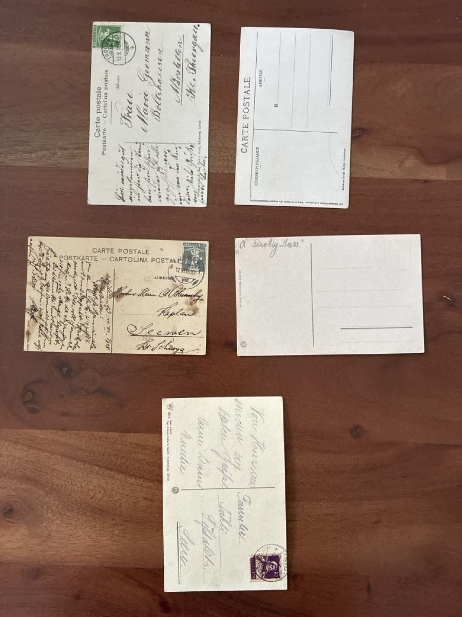 Cartoline postali: 10 Ansichtskarten Schweiz diverse von Appenzell. A – Usato da Oftringen venduto da Cla.vD.74 3