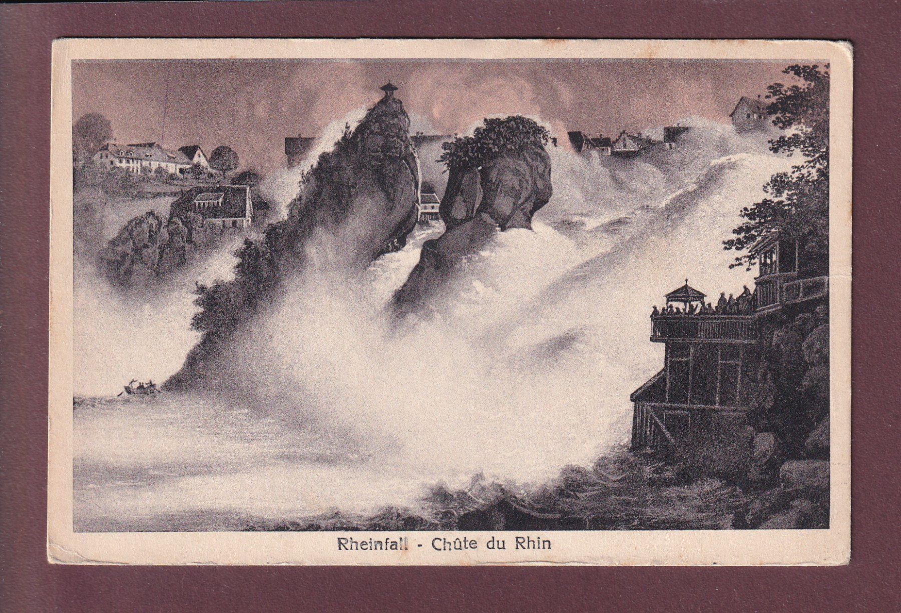 Ansichtskarten: RHEINFALL - 1922 – Gebraucht aus Pully von nicecards