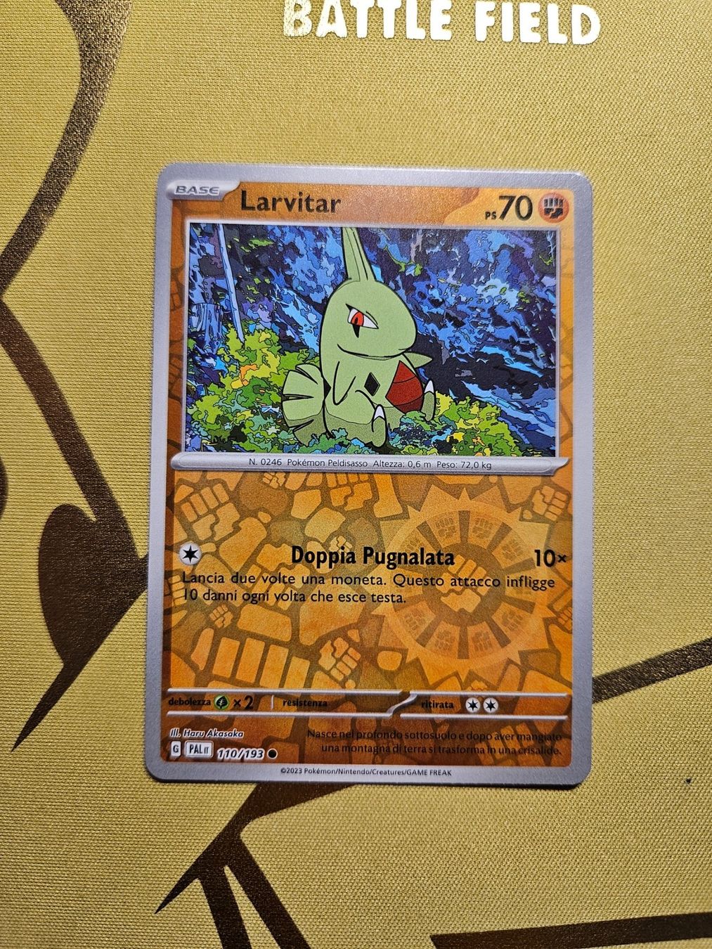 Pokémon Sammelbilder & Trading cards: Paldea Evolved - Larvitar – Gebraucht aus Bellinzona von Pokemarco