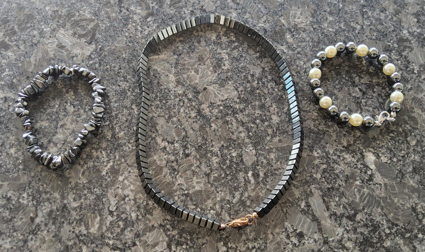 Catenine: Hämatit Halskette & Armband – Usato da Diegten venduto da ayla2009 7