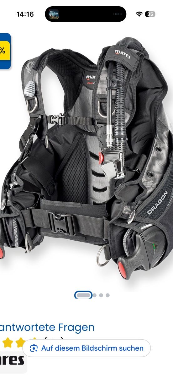 Combinaisons de plongée: Tauchjacket Mares Dragon neu Grösse L – D'occasion à Niederried b. Kall par ephinia 2
