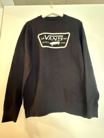 Vans Pullover schwarz mit Logo Aufdruck gebraucht