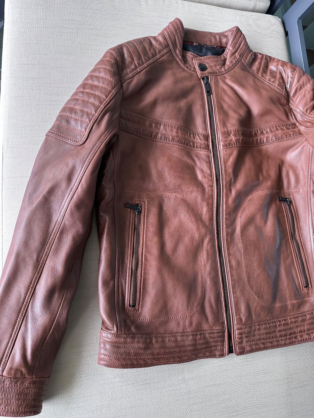 Strellson Giacche: Braune Strellson Lederjacke Grösse 52 – Usato da Gränichen venduto da Ghostface91 2
