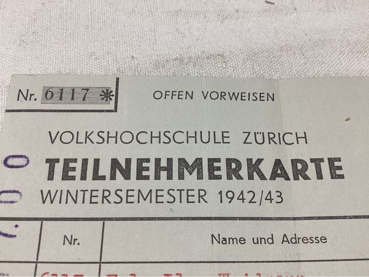 Cartoline postali: Zürich 4 documents 1942 A 1944 comme photos – Usato da Luc (Ayent) venduto da Rebouille