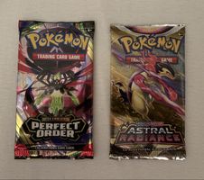 2 Pokemon Booster Packs Astral Radiance + Perfect Order