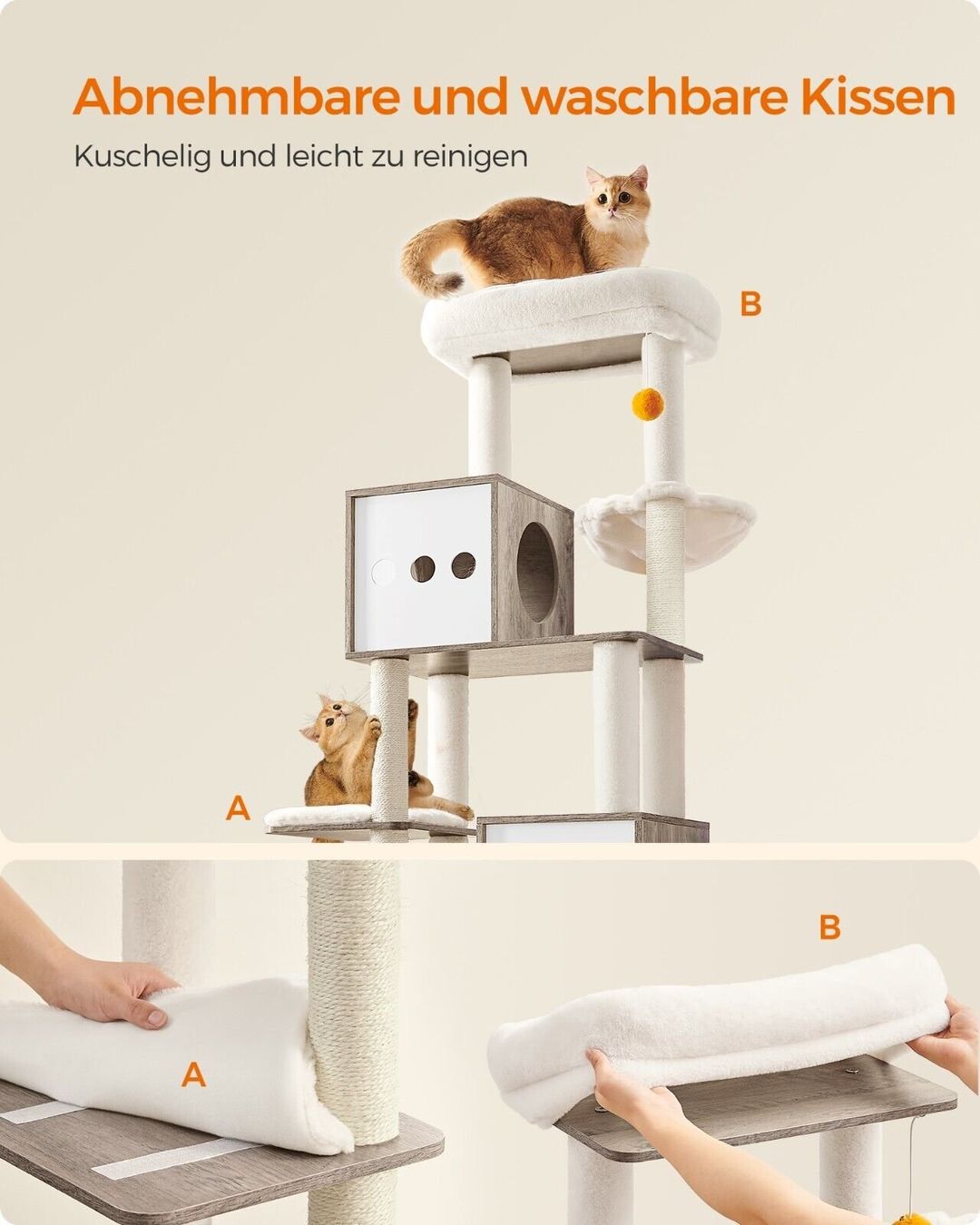 Arbres à chats: FEANDREA Kratzbaum 185cm – Neuf avec emballage d'origine à Bottighofen par zaap 6