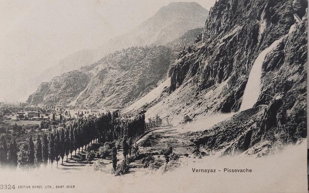 Cartoline postali: VERNAYAZ - Pissevache – Usato da Delémont venduto da Domdom1