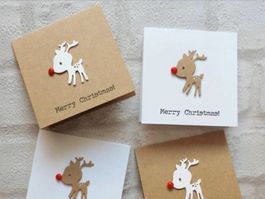Stanzschablone Nr.13, Rentier Rudolph (für Sizzix geeignet)