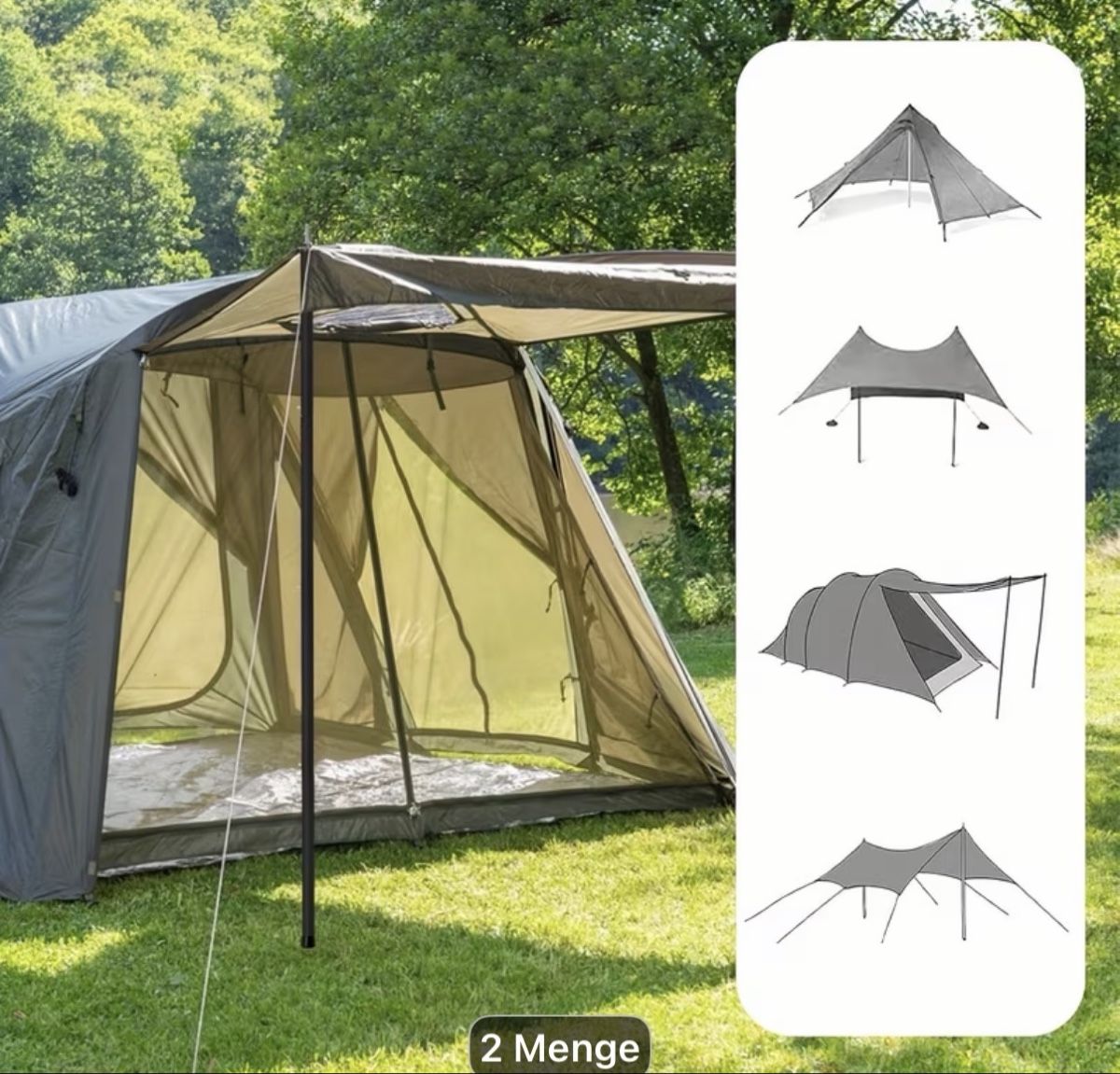 Zelte: DIV.ZELT+ VORZELT STANGEN NEU⛺️ – Neu (gemäss Beschreibung) aus Rickenbach b. Wil von paffy 9