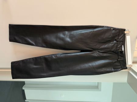ZARA Schwarze Kunstlederhose High Waist Gr. 34