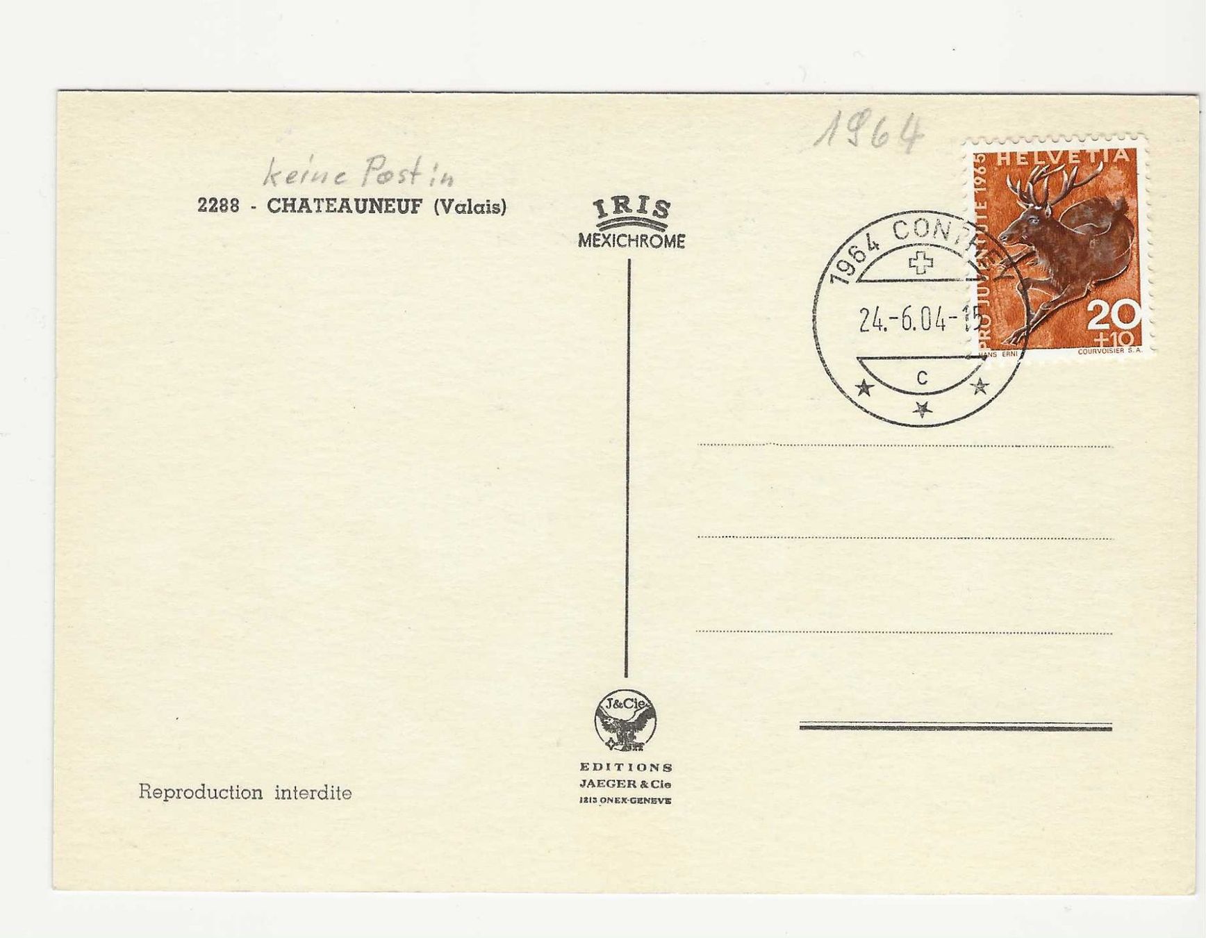 Cartoline postali: CHATEAUNEUF    VS – Usato da Küttigen venduto da rolypo 1