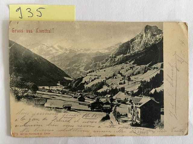 Cartoline postali: Gruss aus Kienthal gebraucht, 1904 – Usato da Niederwil AG venduto da dahu75