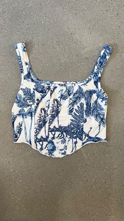 Cropped Top im Corsagen-Stil