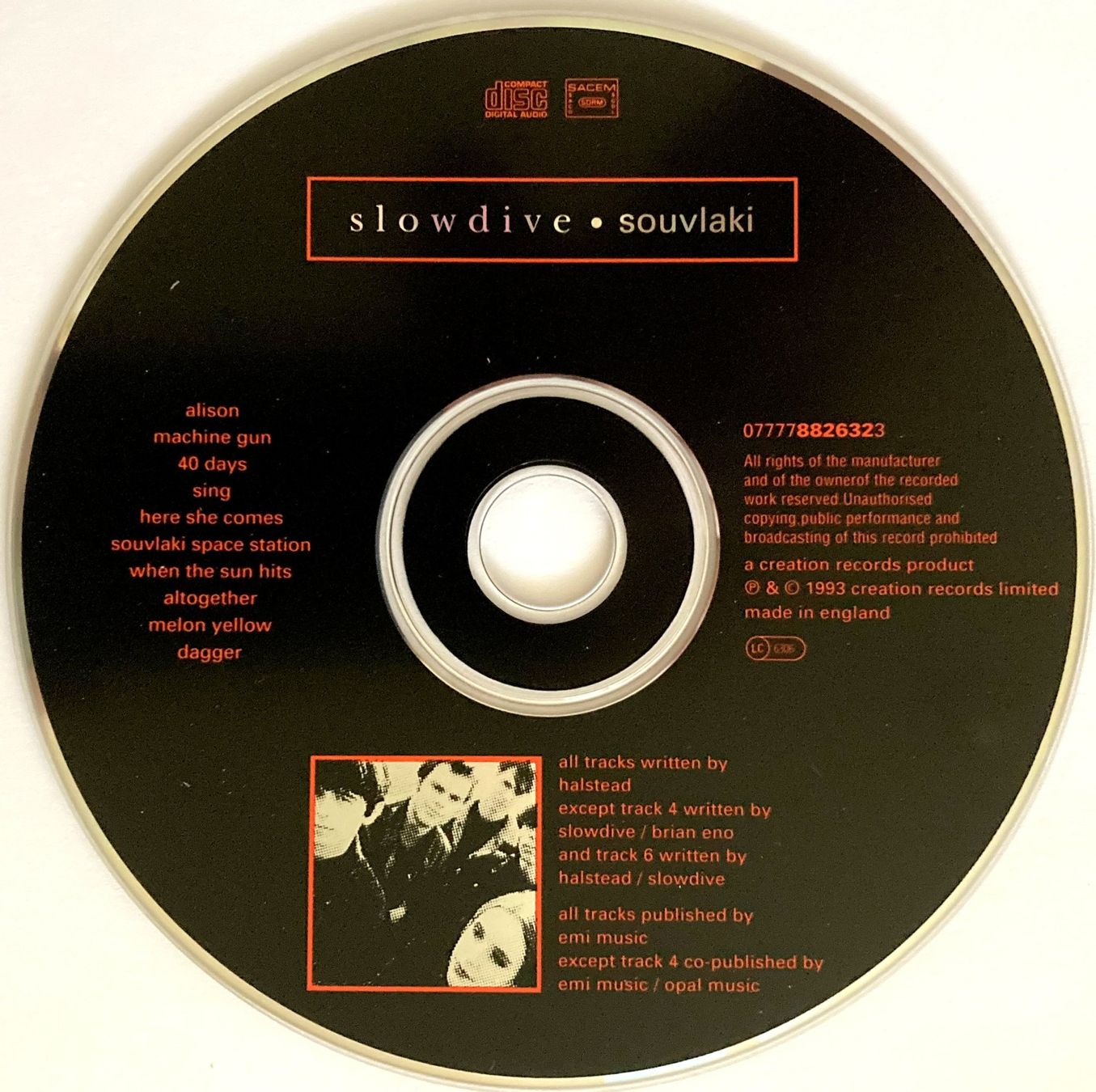 CD: SLOWDIVE - SOUVLAKI – Usato da Bottens venduto da hotter-than-hell 2