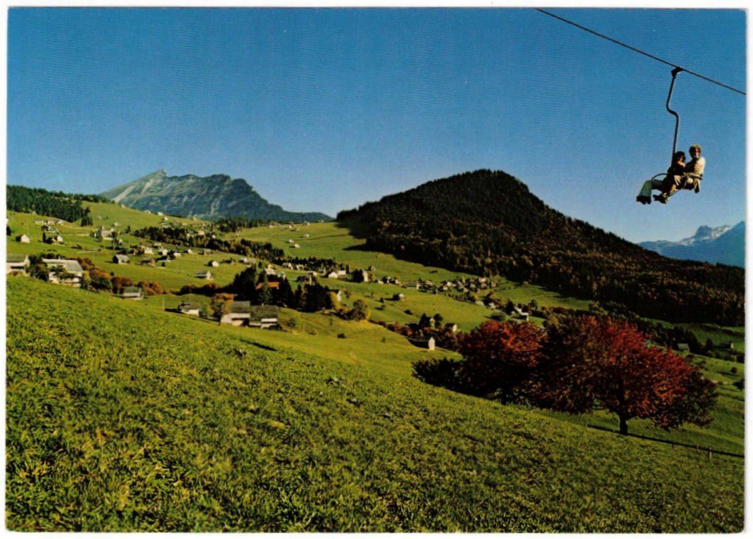 Cartoline postali: Amden - Sessellift Mattstock – Usato da Binningen venduto da Mountainrider
