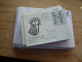 Kleiner Philatelieposten mit 120 Belegen