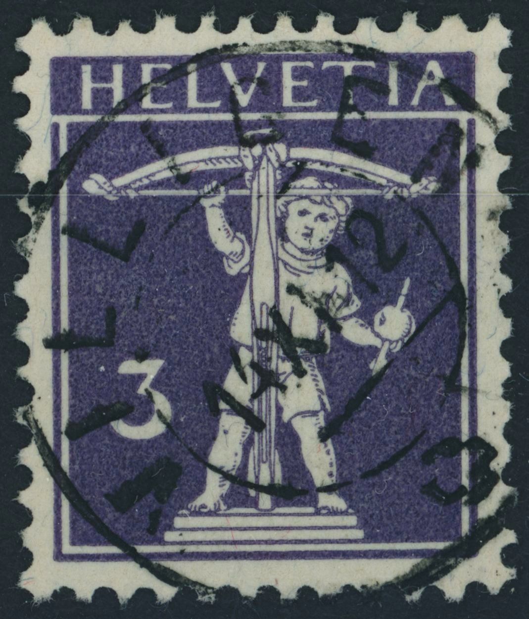 Tutti i francobolli: AG Villigen - Voll Stempel - Tellknabe – Usato da Schindellegi venduto da leecollect