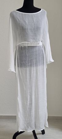 Rock  und Tunika Weiss Grösse S/ M  transparent