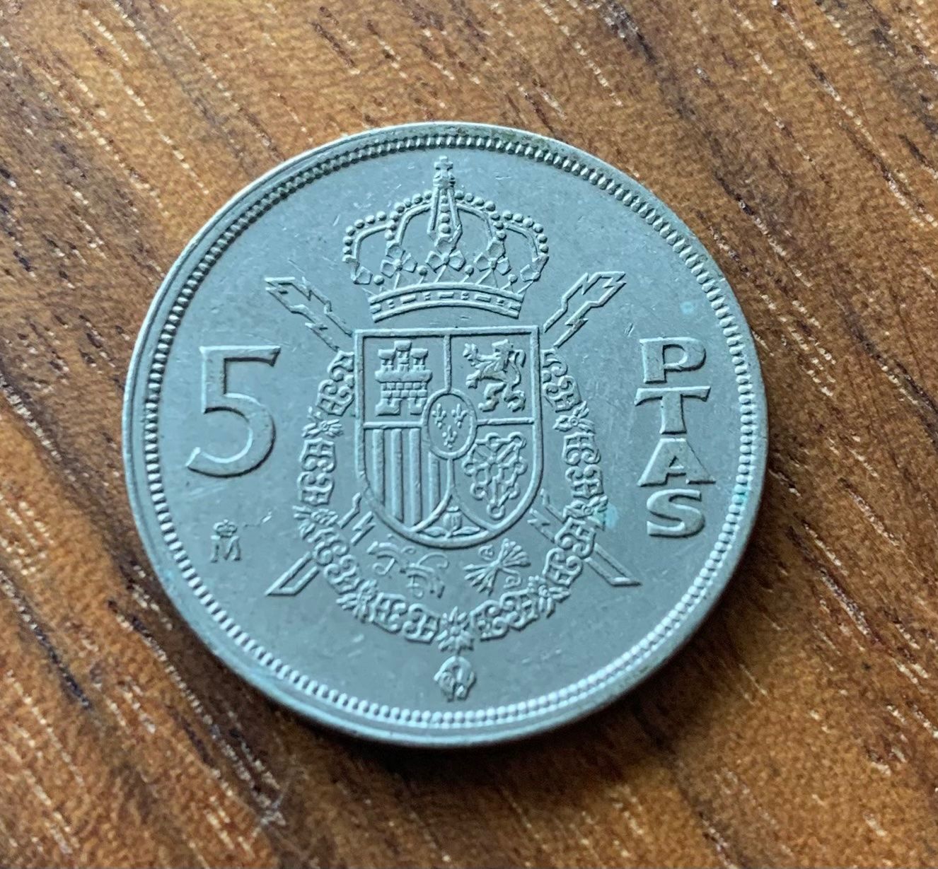 Tutti le monete: Spanien 5 Pesetas 1983 – Usato da Opfikon venduto da BananaGio01
