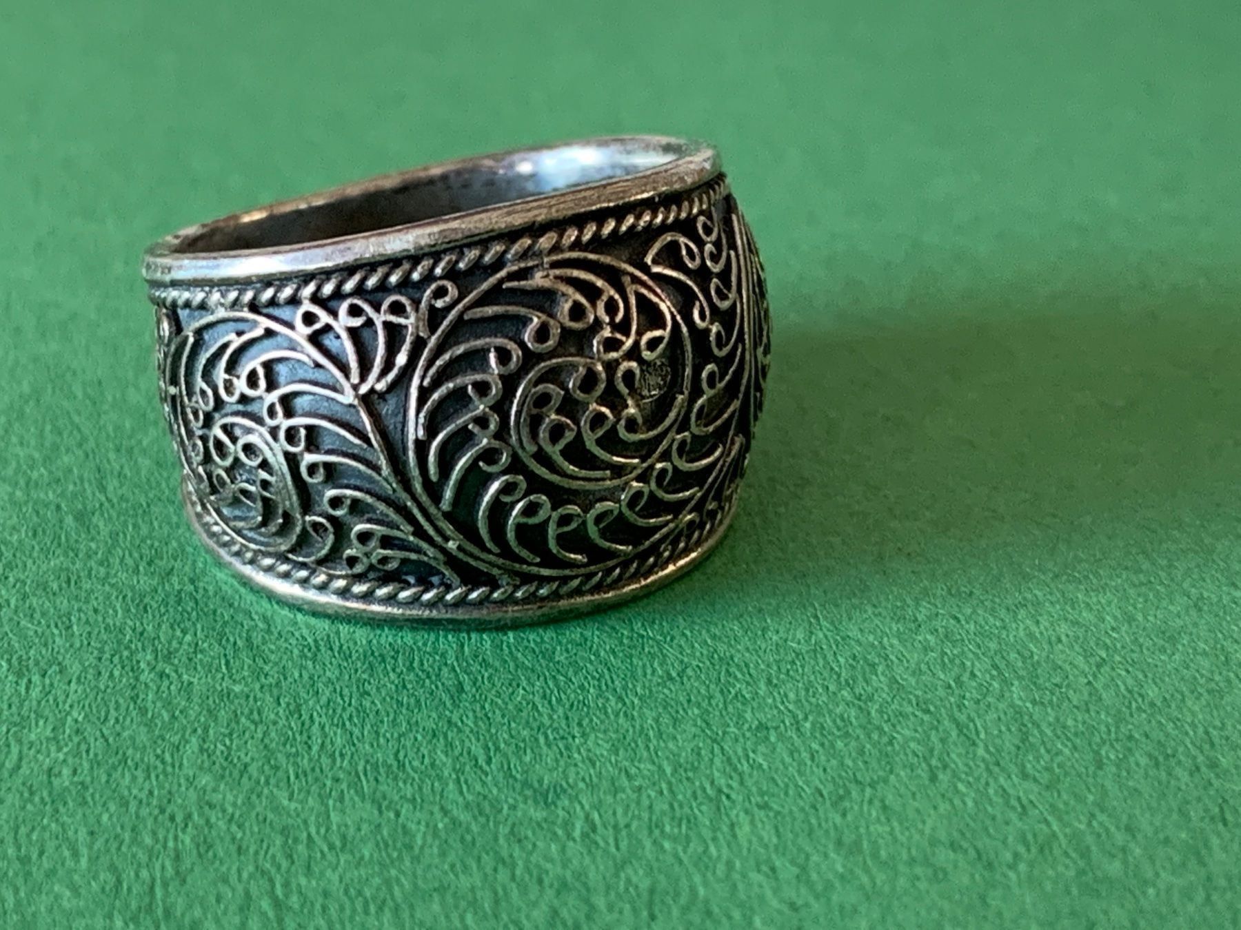 Ringe: Bauchiger silberring ornament (rg 60) – Gebraucht aus Dittingen von Bijoubelle 3