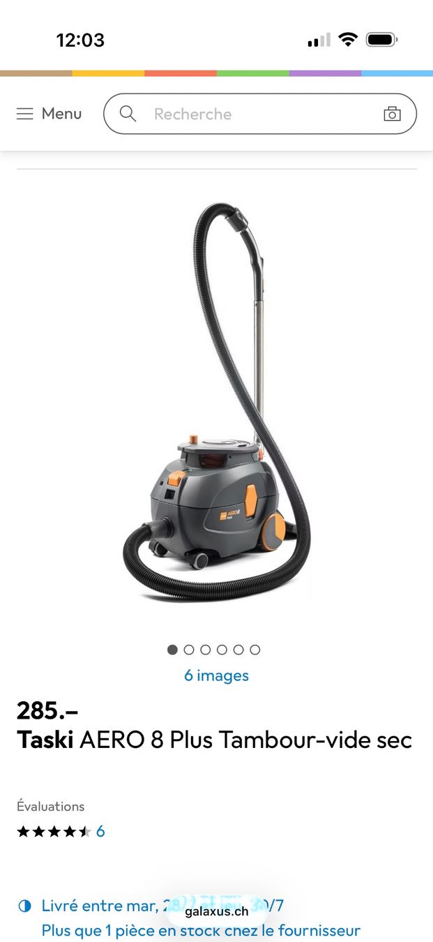 Aspirapolveri & Accessori: Aspirateur Taski AERO 8 Plus – Usato da Lausanne venduto da CamCam11