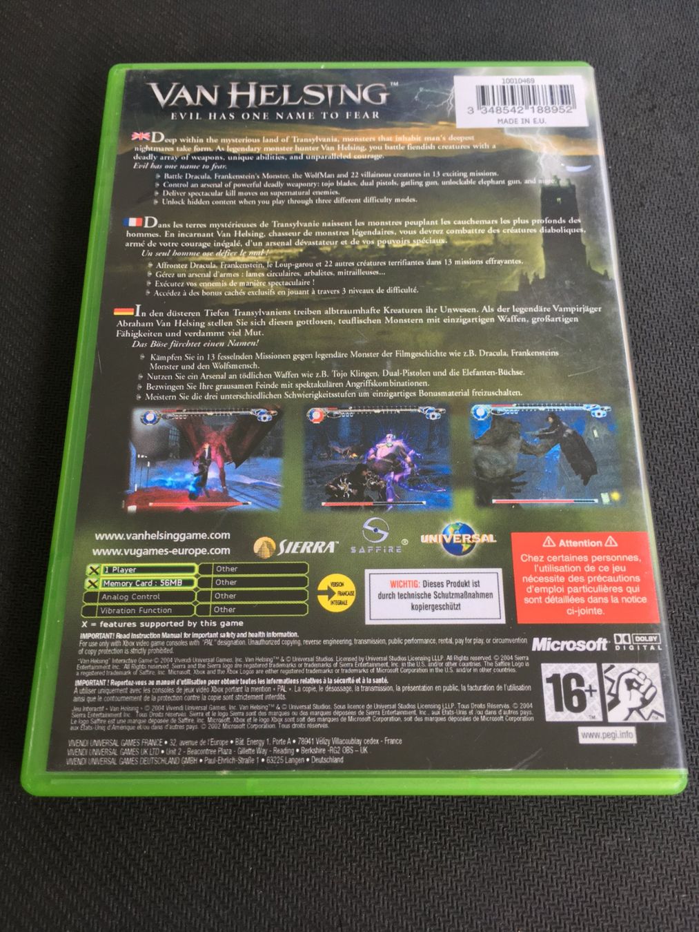 Microsoft Giochi: Van Helsing - Xbox – Usato da St.Gallen venduto da sjosjo 1