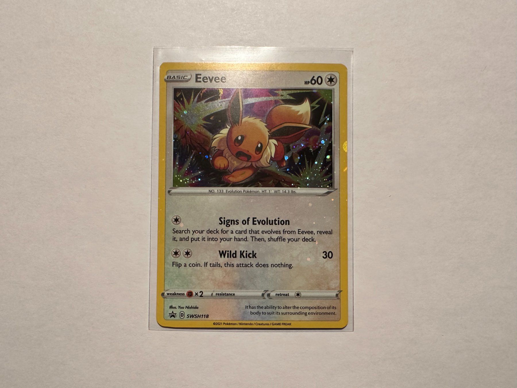 Pokémon Carte collezionabili: Eevee holo bleed SWSH Promo EN – Usato da Hagendorn venduto da Pokecollectorch