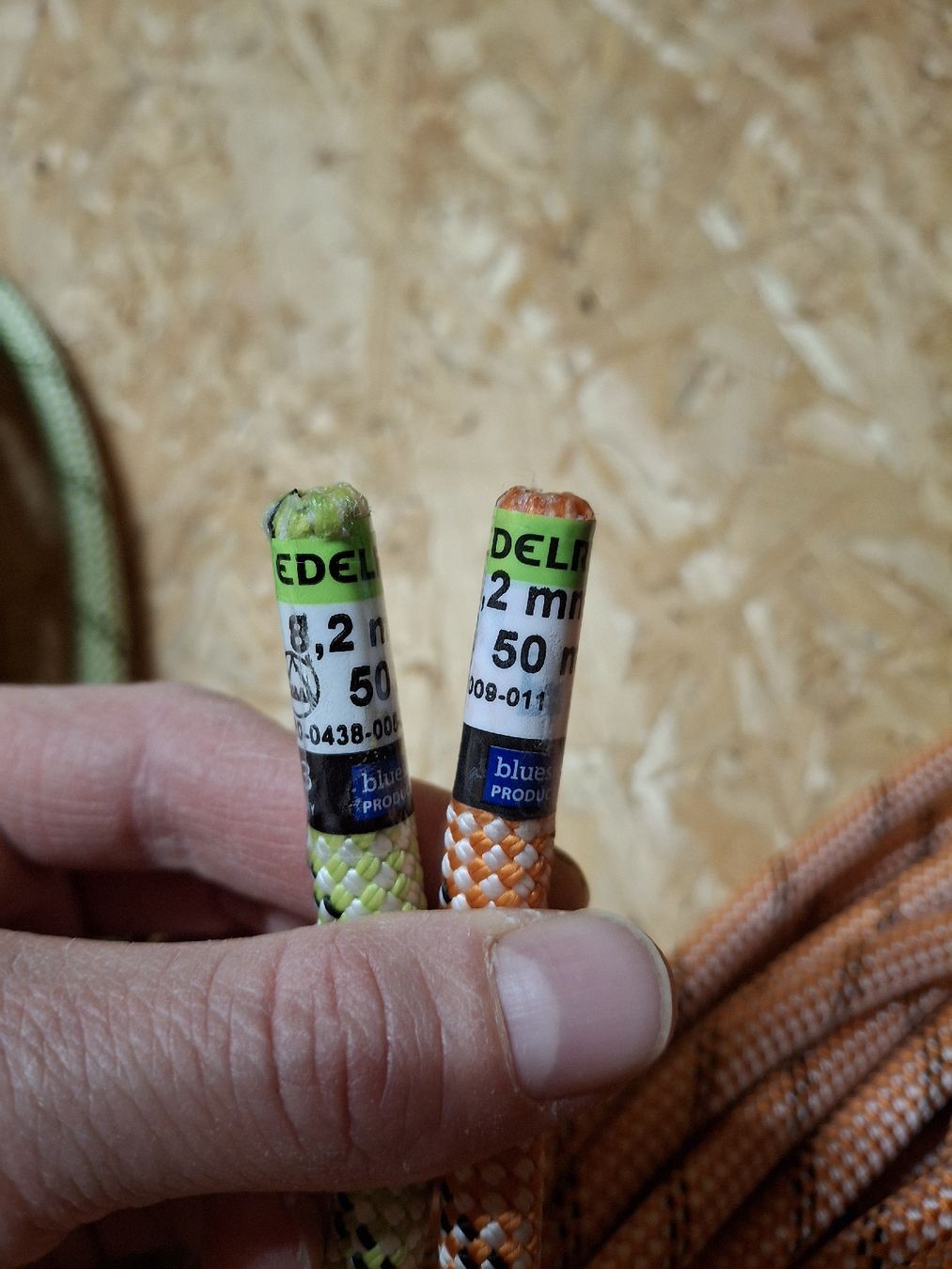 Edelrid Attrezzatura da arrampicata: Neu: 2x Edelrid Halbseile, Durchmesser 8.2mm, 50 Meter – Nuovo (secondo la descrizione) da Pratteln venduto da Swissy100 1