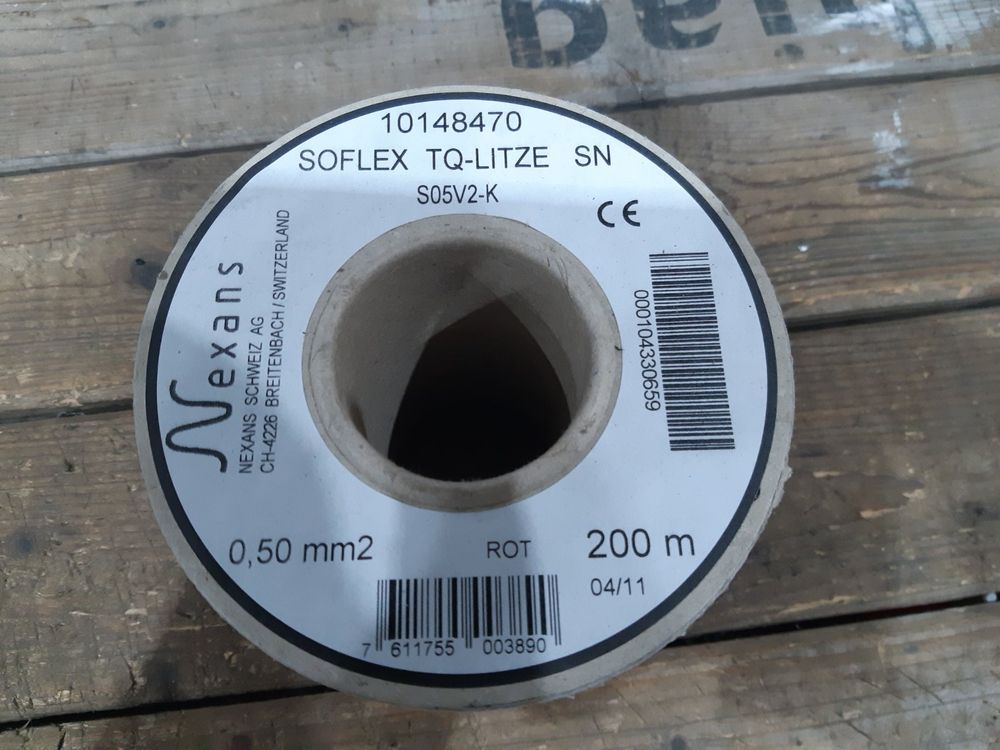 SOFLEX TQ-LITZE 0,50mm  200Meter Rot 1