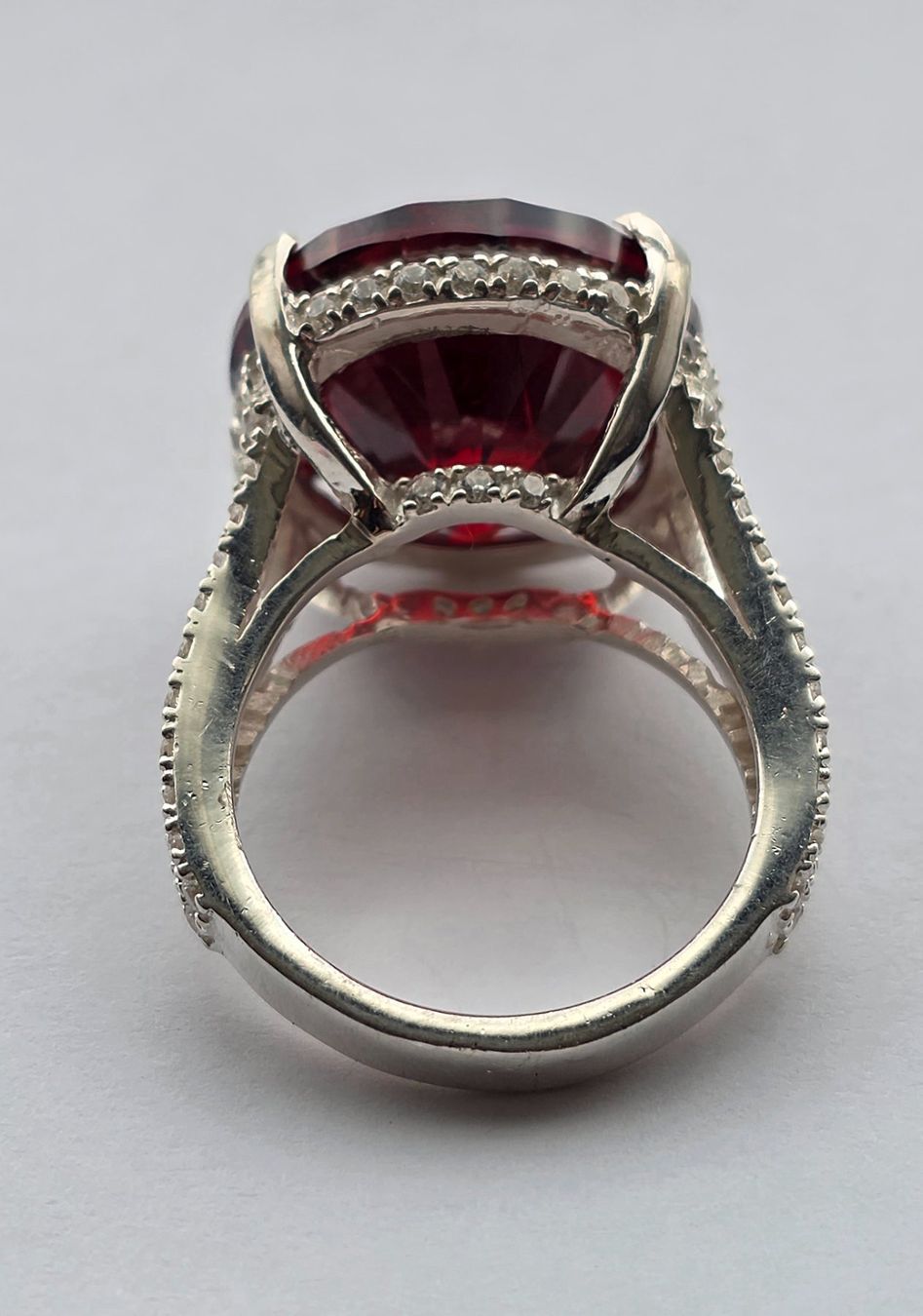 Anelli: Solitaire Ring mit rotem Topas – Nuovo (secondo la descrizione) da Zürich venduto da Benedikt21 3