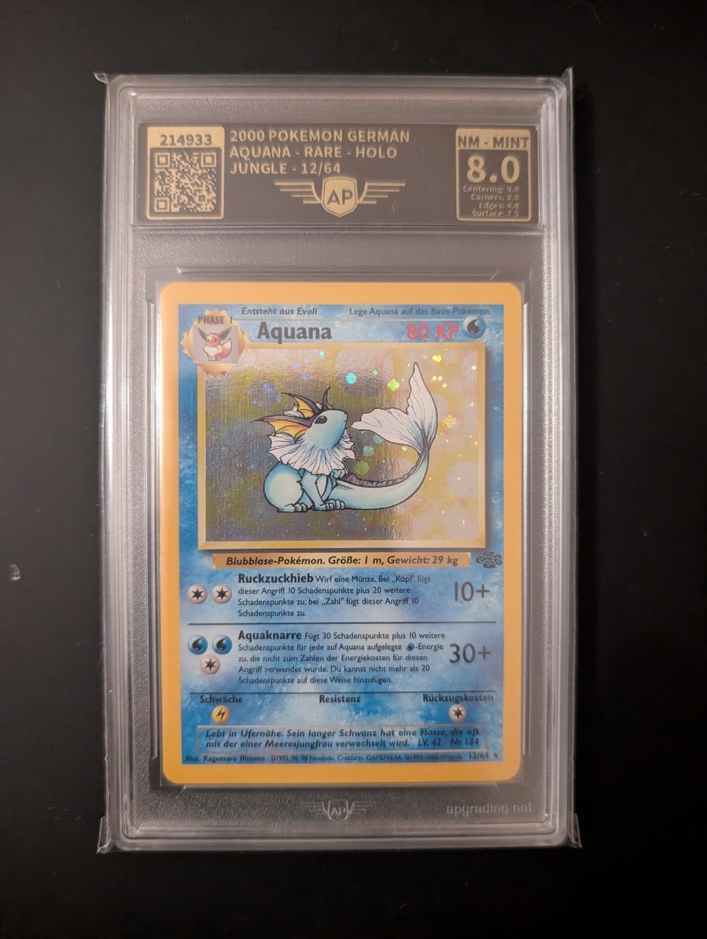 Pokémon Carte collezionabili: Aquana #12 AP 8 – Usato da Meilen venduto da TheSampler