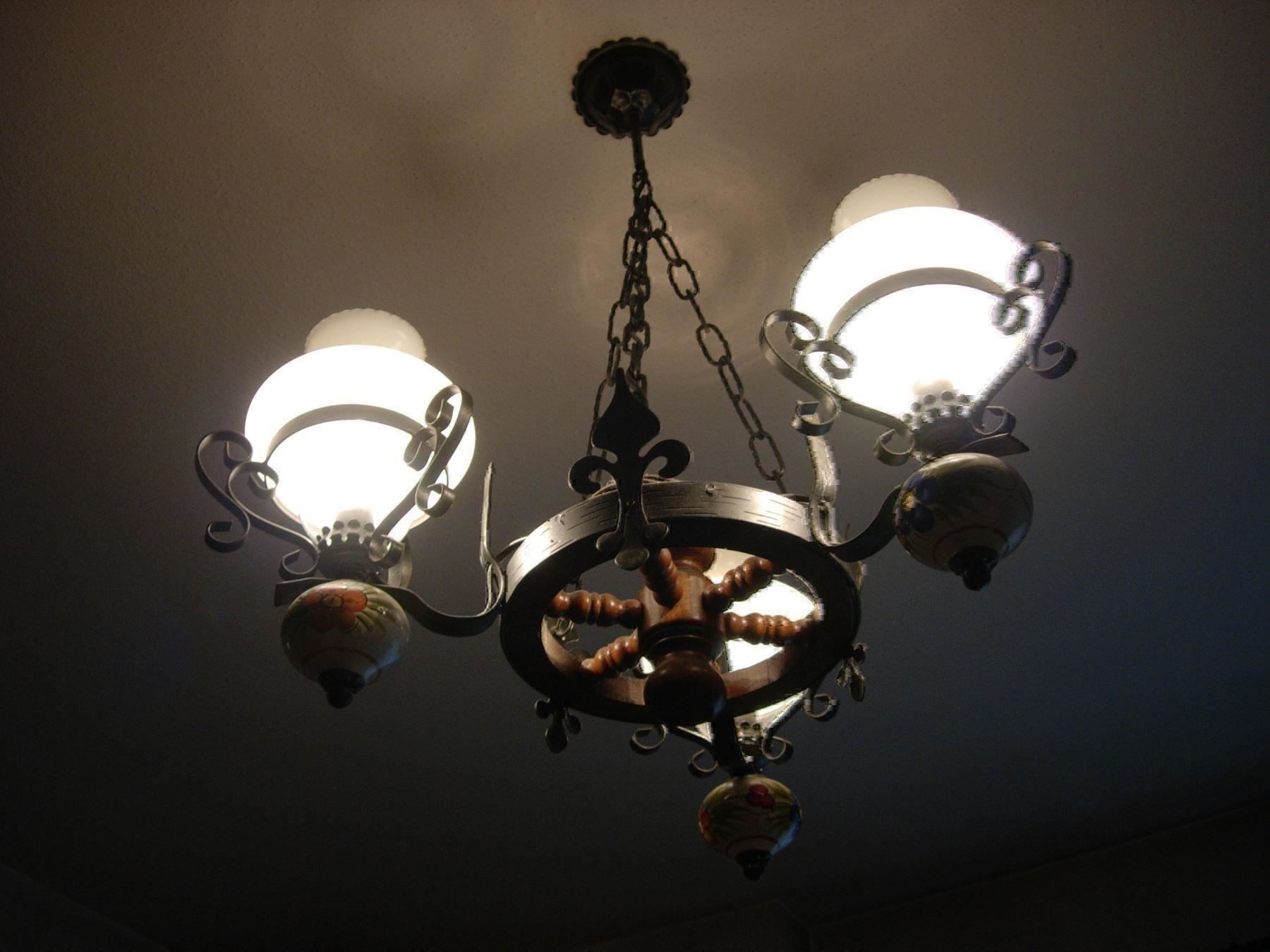 Lampen: Kronleuchter-Lüster-3 flammig – Gebraucht aus Basel von Grbina64 5