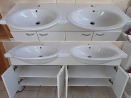 Laufen Vienna 135cm Doppelwaschbecken OHNE KWC AVA Armaturen
