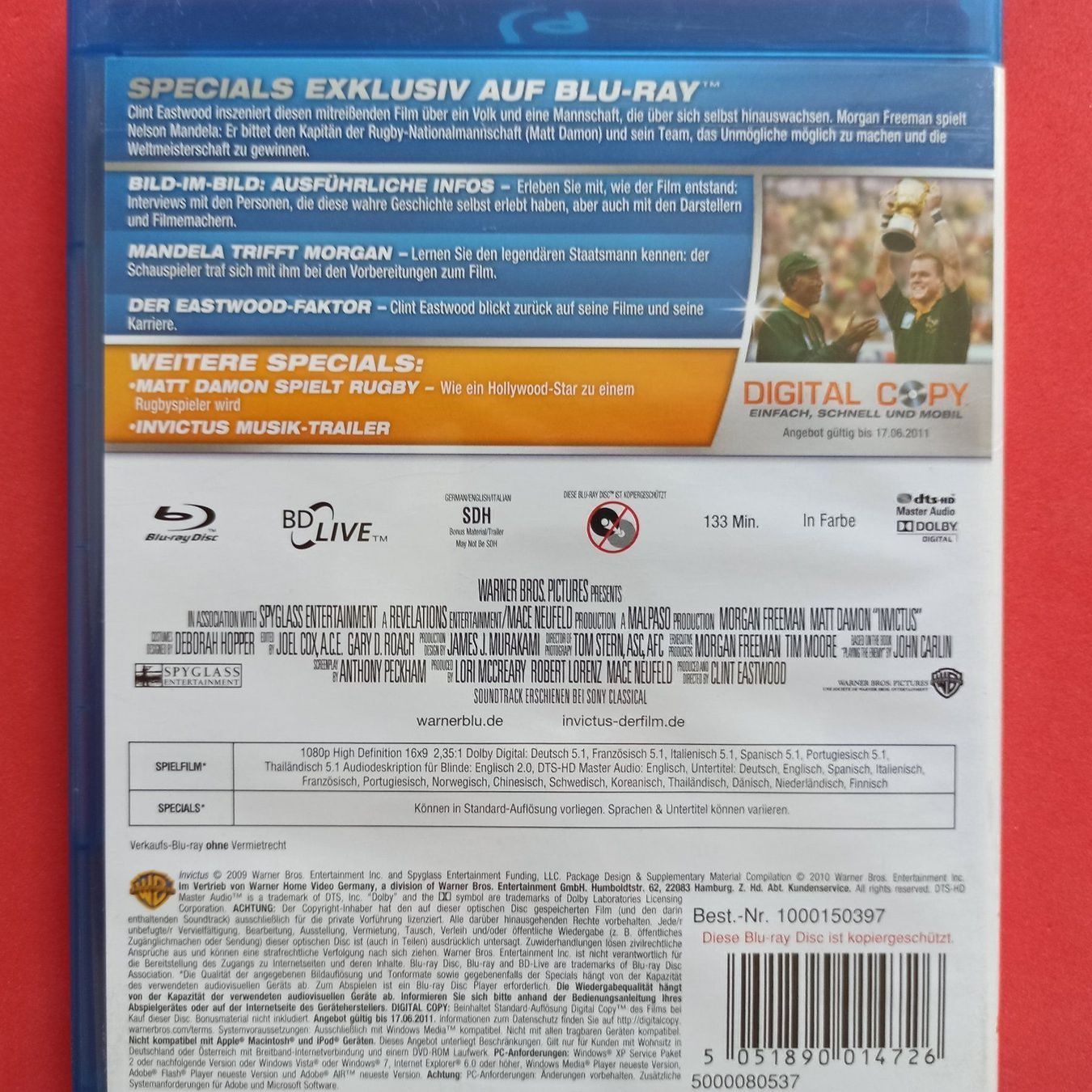 Tutti i DVDs: Invictus - Unbezwungen – Usato da Dübendorf venduto da kb86_MOVIE 1